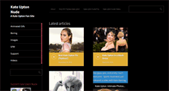 Desktop Screenshot of kateuptonnude.com